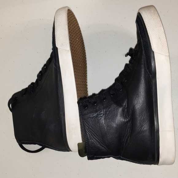 Rag & Bone High Top Sneakers 39.5 leather black - Picture 4 of 16